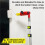 5X Multi-Angle Paint Brush Extender Red, Paint Edger Tool for High Ceilings, Extension Pole Attachment Holder 7