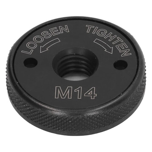 2X M14 Thread Angle Grinder Clamping Nut, Quick Release Nut Replacement Fast Locking Retaining Flange Nut - Black 1
