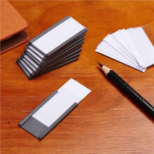 400Pcs Magnetic Label Holders with Magnetic Data Card Holders with Clear Plastic Protectors for Metal Shelf (1 X 2Inch)