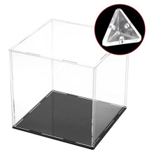 96Pcs Acrylic Corner Brackets with Semitransparent Screws Clear 3-Hole Right Angle Joint Brace Brackets