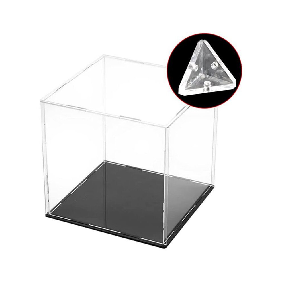 96Pcs Acrylic Corner Brackets With Semitransparent Screws Clear 3-Hole Right Angle Joint Brace Brackets 6032221262268
