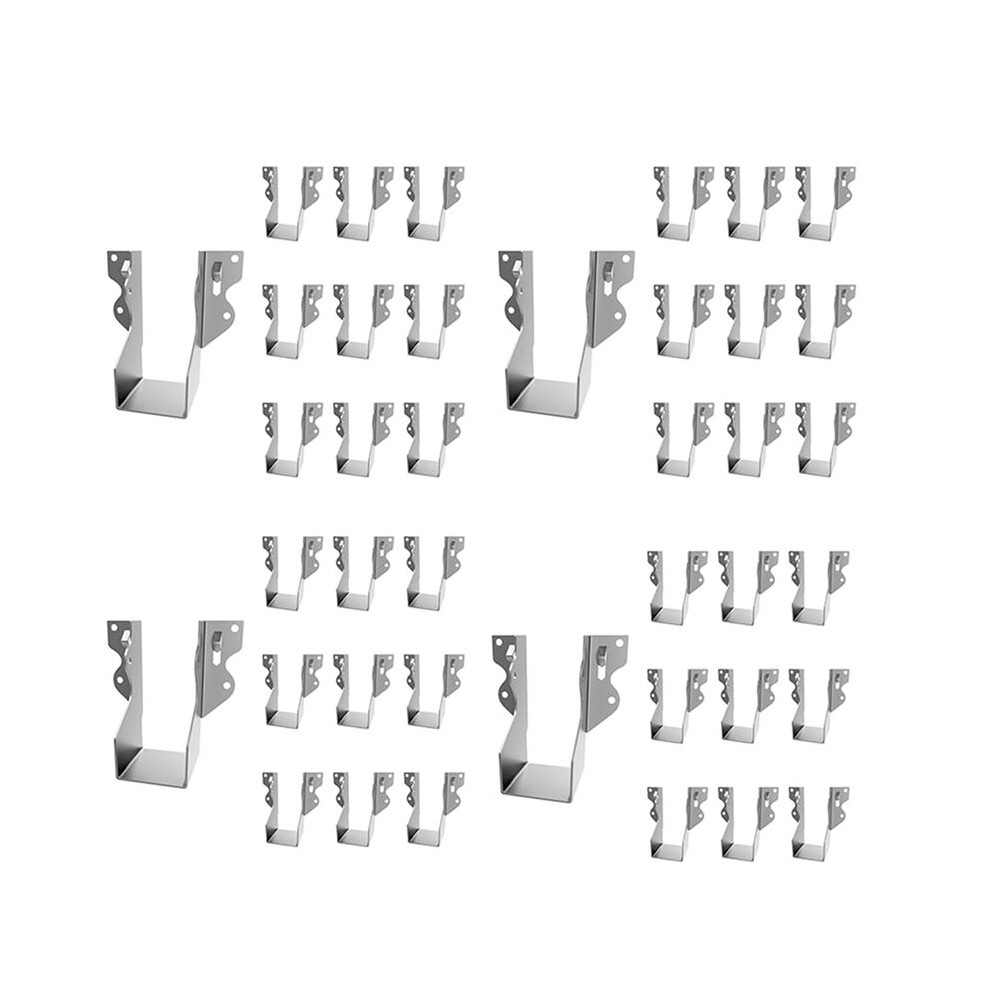 40Pcs Strong Tie Brackets Lu24 2X4 Joist Hanger Galvanizing Face Mount Joist Hangers For Wood Hurricane Ties Rafter Ties 6031735489253