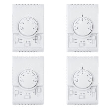 4X MT01 220VAC Room Mechanical Thermostat Air Conditioner Fan Coil Thermostat Temperature Controller Warm