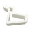 2X Fermaporta - Cuneo per Porte e Finestre Resistente con Base Antiscivolo per Casa, Ufficio, Bagno, Cucina, Bianca 2