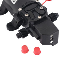 3 Interrupteur de Débit Automatique 6L/Min DC12V 70W 130PSI Pompe à Eau à Membrane Automatique Pompes Auto-Amorçantes, Droites