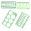 8pcs Circle Template for Drawing, Drafting Tool Geometric Round Circle and Oval Stencil Formwork Ruler Measuring Tool 2
