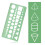 8pcs Circle Template for Drawing, Drafting Tool Geometric Round Circle and Oval Stencil Formwork Ruler Measuring Tool 3