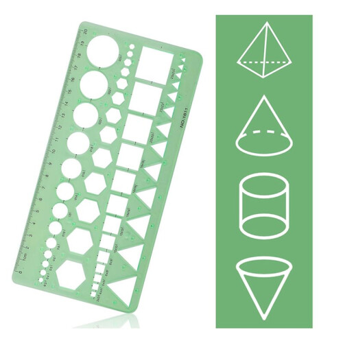 8pcs Circle Template for Drawing, Drafting Tool Geometric Round Circle and Oval Stencil Formwork Ruler Measuring Tool 2