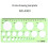 8pcs Circle Template for Drawing, Drafting Tool Geometric Round Circle and Oval Stencil Formwork Ruler Measuring Tool 8