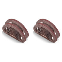 Sanding Belt 48 Pack 1/2 X 18 Inch Aluminum Oxide Air File Sander Belt Assortment,Belt Sander Tool for Woodworking
