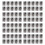 Charniere de Porte et de Placard Rectangle Pliant 1.5 Pouces 80 Pieces 1