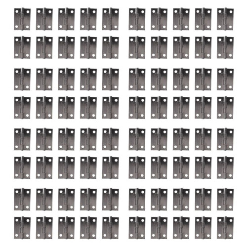 Charniere de Porte et de Placard Rectangle Pliant 1.5 Pouces 80 Pieces