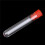 100 Pcs Non-Completed Plastic Test Tubes Lab Test Tool with Screw Cap Transparent, 12 x 60mm 4