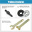 2X Drill to Angle Grinder Conversion Kit, Power Tool Adapter for Cutting & Grinding 9