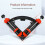 4X Woodworking Angle Clamp 30-90 Degrees Adjustable Home Right-Angle Fixing Tool Right-Angle Clamp 7