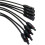 2X Y Type 4 to 1 Adapter Solar Panel Cable Wire Connectors Adapter Photovoltaic Panel Convergence Cable 5
