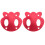 2St Skateboard Hardware Antisinking Aluminiumlegering Rood 1