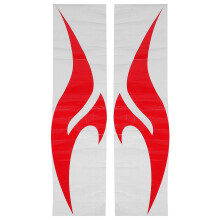2St Zelfklevende PVC Auto Racing Strepen Stickers Rood