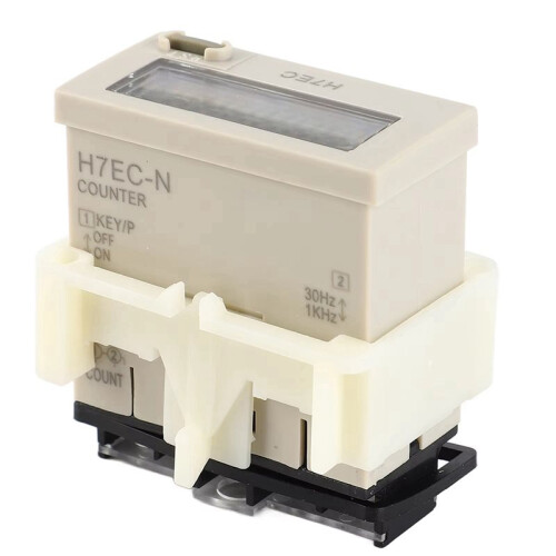 2X New H7EC N Without Input Voltage Digital Electrical Counter Totalizer with 8-Gigit LCD Display 1