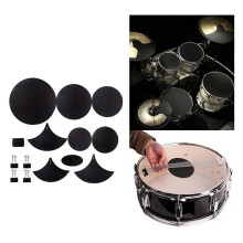 Drum Mute Pads Set,20Pcs Foam Drum Mute Pads,Soundproof Foam Cotton Drum Heads Replacement