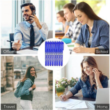 Erasable Ballpoint Pen, 24 Pcs Eraser Pen, 0.5mm Refillable Eraser Pen, Rollerball Erasable