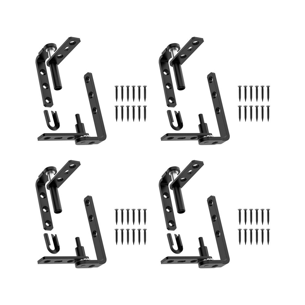 4X Cafe Door Hinges Swinging Door Hardware Saloon Door Hinges For Swinging Door Hinges Hardware For Swinging Black 6033232237474