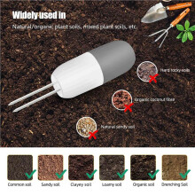 2X Tuya WiFi Connected Intelligent Temperature and Humidity Soil Meter Sensor for Greenhouse Planting Orchard