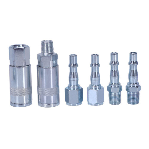 12x 1/4 BSP Air  Hose Fitting Coupling Quick Release Connector Male/Female 2