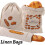 Bread Bag Reusable Cotton Drawstring Storage Bag Homemade Bread Fresh Eco-Friendly Kitchen Storage Bag 2