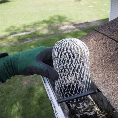 24 Pack Gutter Guard 3 Inch Expandable Aluminium Filter Strainer Gutter Downspout Guard for Stopping Blockage Leaves 2