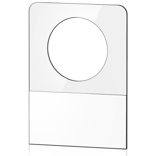 Linguette da Appendere, 800 Pezzi Etichette Adesive Trasparenti con Foro Rotondo Linguette da Appendere In Plastica Autoadesive per Espositori da 1