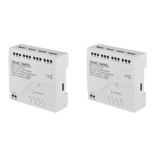 2X Module de Commutation Intelligent Tuya ZigBee à 4 Canaux RF433, Domotique Intelligente, Disjoncteur à Monter Soi-Même, Relais Sans Fil, Commande