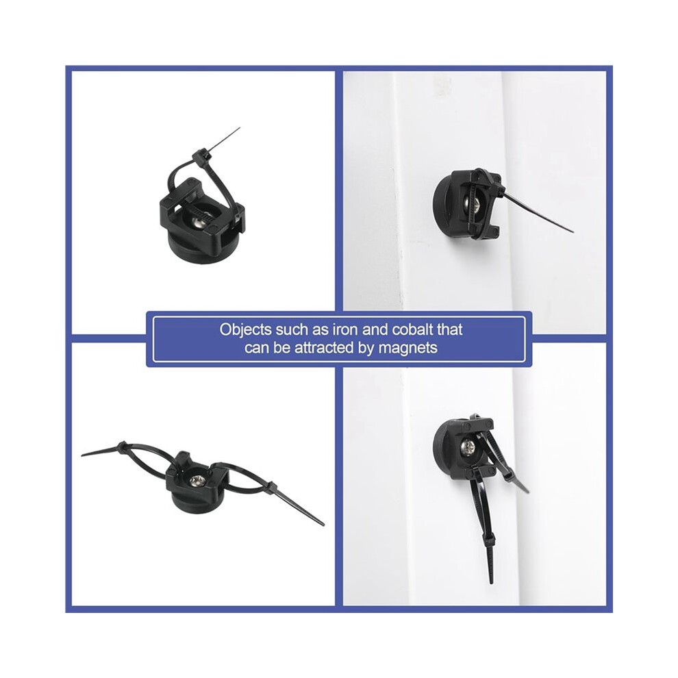 5 Set Magnetic Zip Tie Mount Multipurpose Cable Holder Magnets Magnetic ...