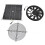 2X Solar Panel Fan Kit 10in 100W Waterproof Solar Panel Round Ventilation Case Exhaust Fan 2