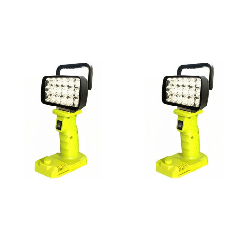2X 18 LED Work Lights Lanterns Camping Lamp Torch Searchlight Flashlight Spotlight for  18V Lithium Battery