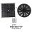 2X Solar Panel Fan Kit 10in 100W Waterproof Solar Panel Round Ventilation Case Exhaust Fan 8