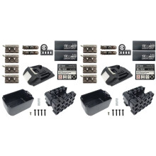 2X BL1890B Lithium Ion Battery Plastic Case 15X18650 for 18V Li-Ion Battery Pack Box with Sticker
