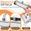 42 Pack Mountable Clipboard Clips with Pen Holder Clipboard Clips Hardware Clipboard Clamp Hardware for Office School 4