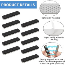 Curtain Magnets Closure, 40Pairs Blackout Blind Accessory, Curtain for Magnets, Magnetic Curtain Closure