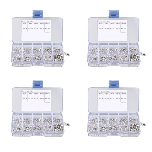 1360pcs M3 Hex Socket Screw Nut Stainless Steel M3 Screws Nuts Assortment Kit Fastener