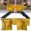 2X Portable Toolkit Waist Pouch Belt Leather Tool Quick Release Buckle Carpenter Construction Tools Storage Bag 3