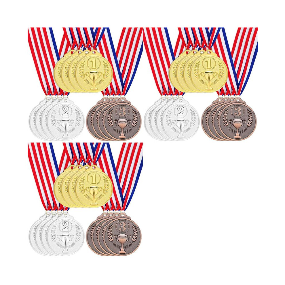36Pcs Award Medals Gold Silver Bronze Winner Medals 1St 2Nd 3Rd Prizes For Competitions 4713107188576