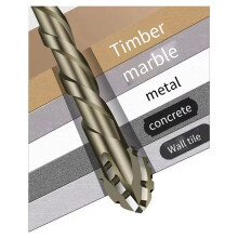 Nouveau Foret Excentrique à Quatre Dents pour le Perçage à Sec de les Carreaux de Céramique, Verre, Marbre et Béton 8 Pièces