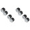8Pcs M8 Thread with Studs 40mm X 30mm Cylindrical  Rubber Mounts, Vibration Isolators Steering Damper 1