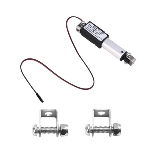 2X Micro-Type Linear Actuator,1In Stroke,90N/20.3lb,Speed 9.5mm/S Electric WaterproofActuator Motor LinearActuator 12V 1