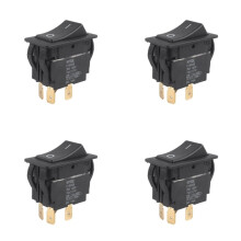 4X HY60E 4 Pins 20A 125V/250V 2HP Industrial Off Rocker Pushbutton Switches