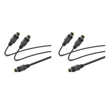 2X Digitale Optische Audiosplitter 1 Ingang 2 Uitgangen Toslink Glasvezelkabel 1 Mannelijk Naar 2 Mannelijk voor Thuisbioscoop Stereosysteem 1m