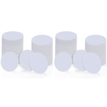 100 Stuks Ntag215-Tags NFC-Muntkaarten, Lege Herschrijfbare PVC NFC 215-Tag Rond 25 mm / 1 Inch RFID NFC-Kaart