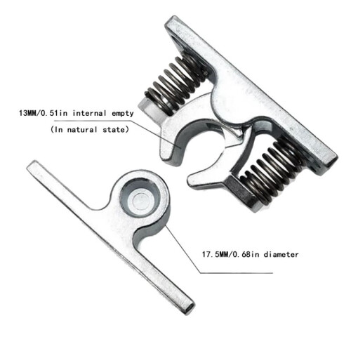 4Pcs Spring Loaded Door Easy Lock Stop Catch Release Clamp Double Roller Catch (Mp-4) 2