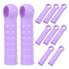 10St Duurzame Paarse Mop Steel Handvat Cover Vervanging Sleeve